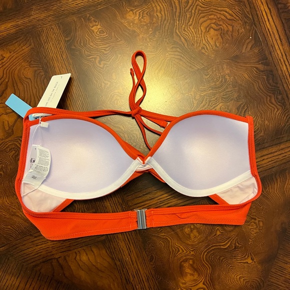 NWT Cupshe red orange bikini top - Picture 2 of 4